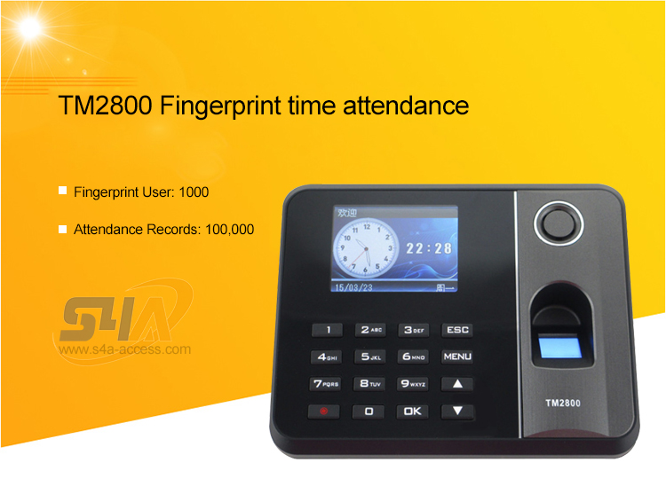Smart attendance and access control system-TM2800