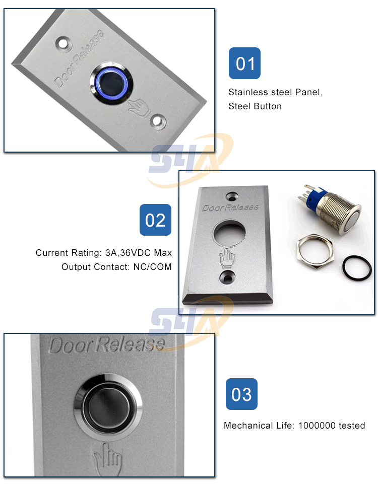 Aluminum light switch button-EB-14A ( LED )