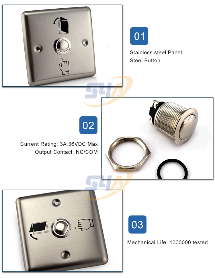 Stainless steel access control system button-EB-13