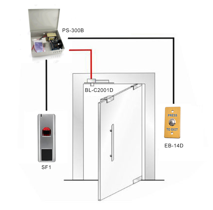 Stainless steel exit button for access control-EB-14D