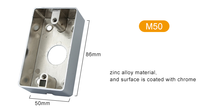 Waterproof switch zinc alloy metal box-M50