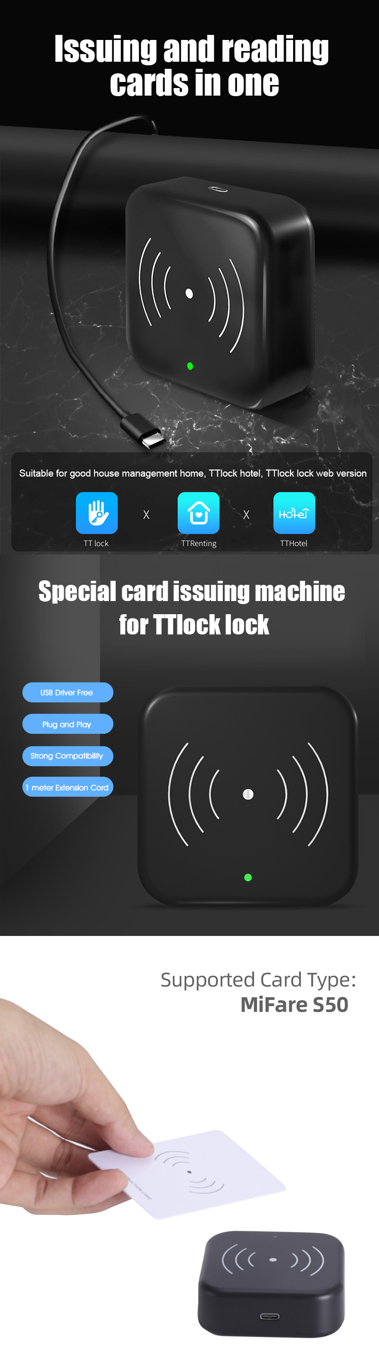 تشفير قارئ بطاقة TTLock