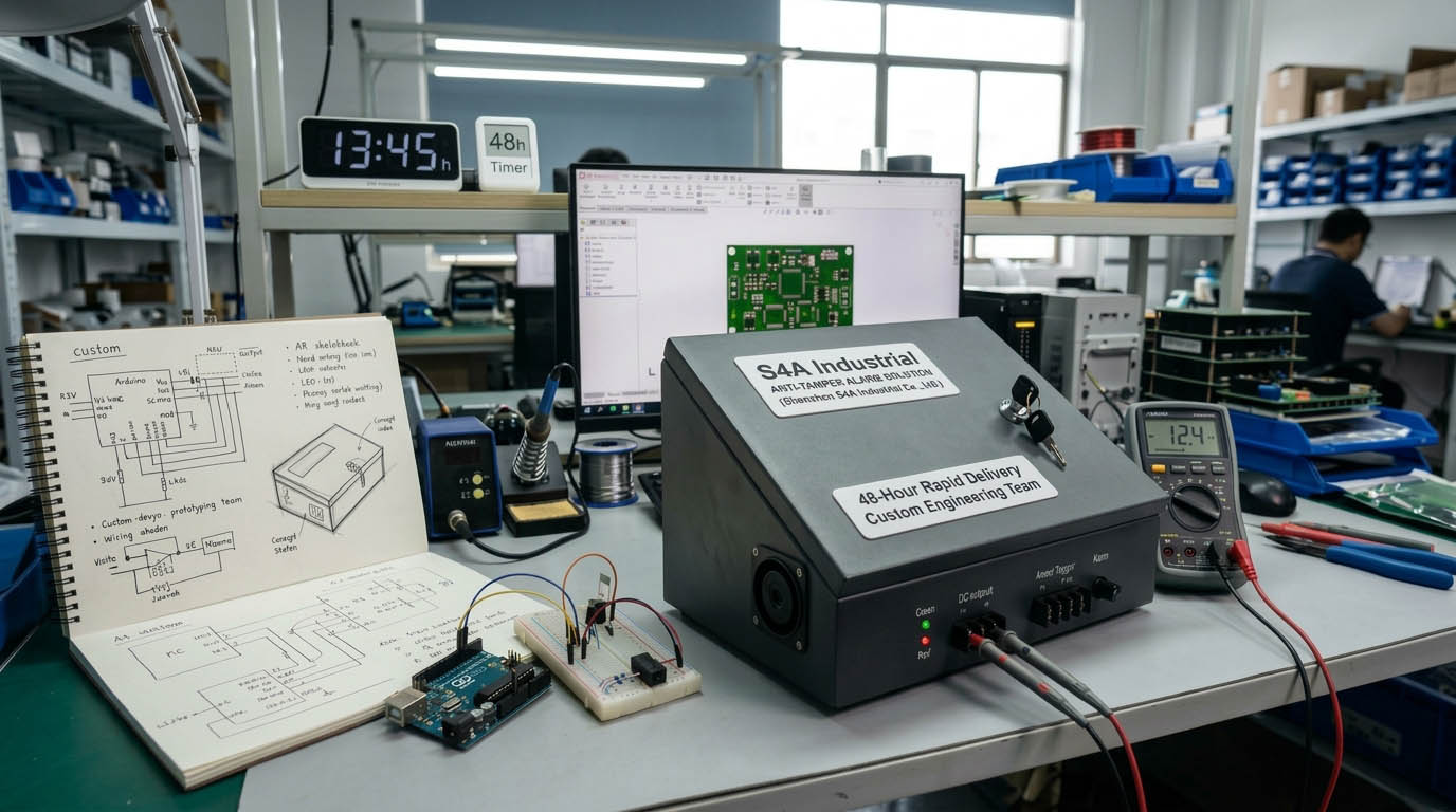 Rapid Customization in Action: S4A Delivers Custom Power Supply Anti-Tamper Alarm Solution in 48 Hours